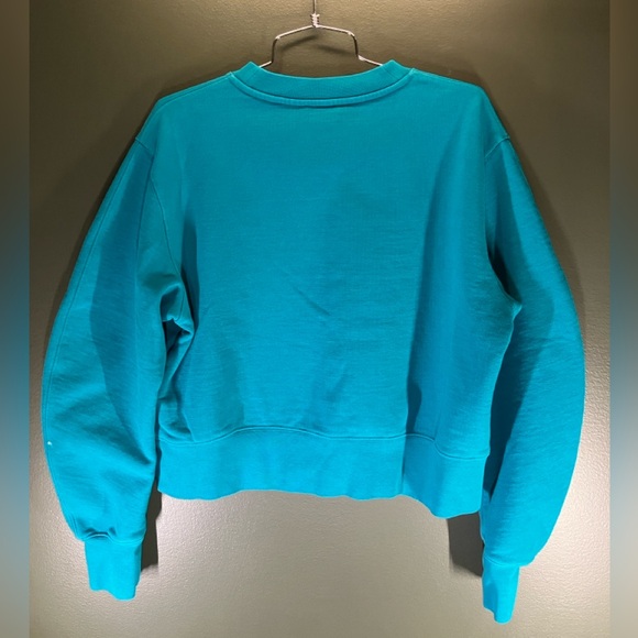COS Bright Teal Boxy Sweatshirt - Picture 6 of 6
